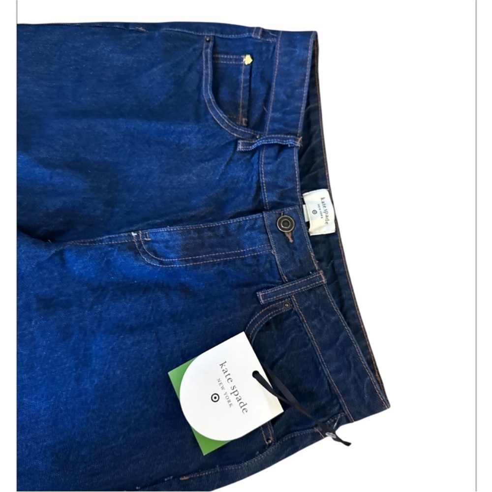 Kate Spade x Target High Rise Straight Leg Wide Cuff Jeans new 🆕 - Picture 3 of 8
